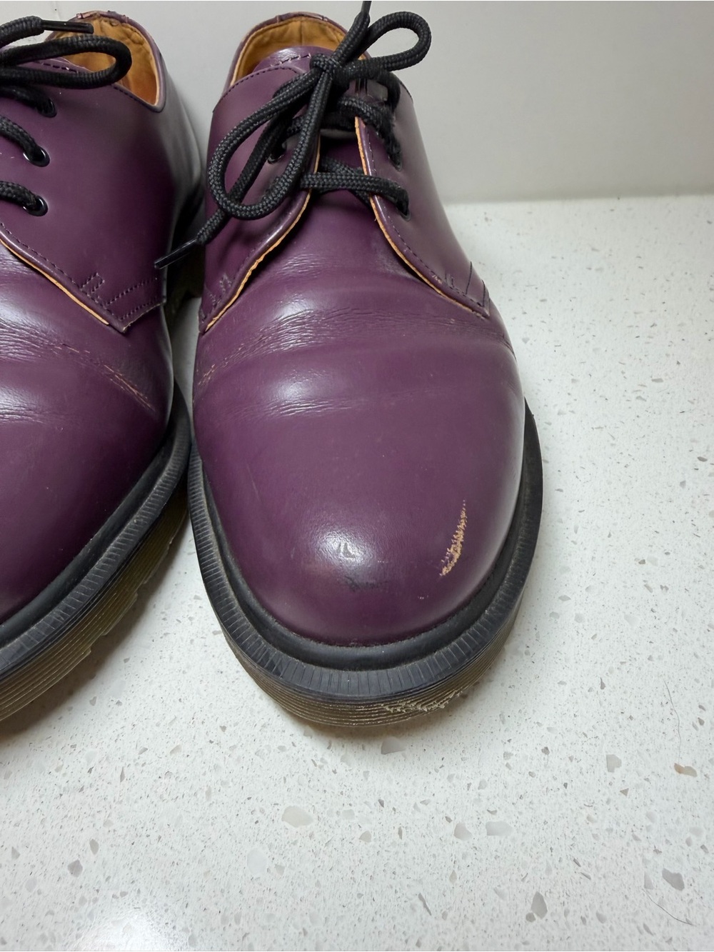 Dr. Martens 1461 Made In England Purple Derbies US 9 UK 8 VINTAGE shoes men’s - Picture 5 of 16